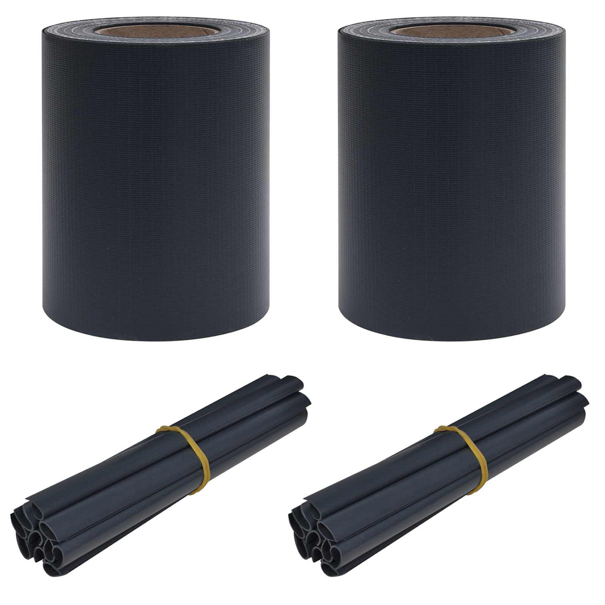Kerti privacy képernyők 70 x 0,19 m PVC Sötétszürke 2