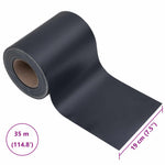 Kerti privacy képernyők 70 x 0,19 m PVC Sötétszürke 10