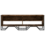 Füstös tölgy színű szerelt fa TV-szekrény 122 x 34 x 41 cm 4