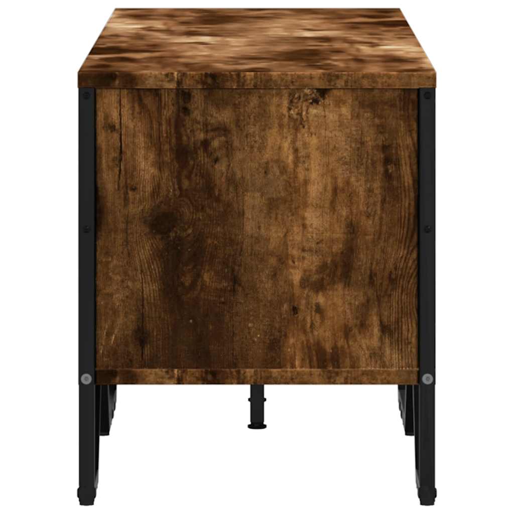 Füstös tölgy színű szerelt fa TV-szekrény 122 x 34 x 41 cm 5