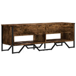 Füstös tölgy színű szerelt fa TV-szekrény 122 x 34 x 41 cm 6