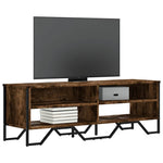 Füstös tölgy színű szerelt fa TV-szekrény 122 x 34 x 41 cm