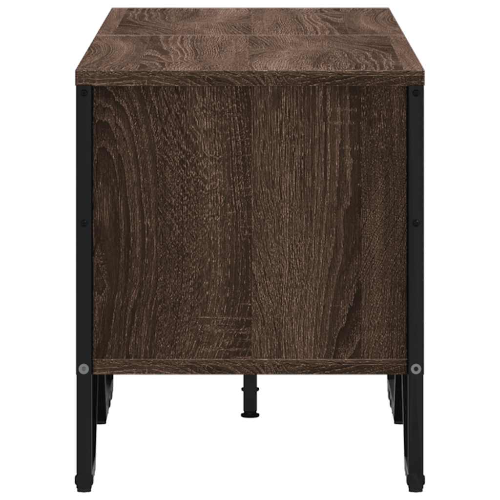 Barna tölgy színű szerelt fa TV-szekrény 122 x 34 x 41 cm 5