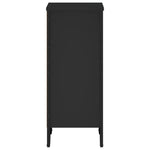 Fekete szerelt fa könyvszekrény 50 x 31 x 74,5 cm 5