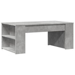 Betonszürke szerelt fa dohányzóasztal 102 x 55 x 42 cm 2