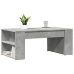 Betonszürke szerelt fa dohányzóasztal 102 x 55 x 42 cm 3