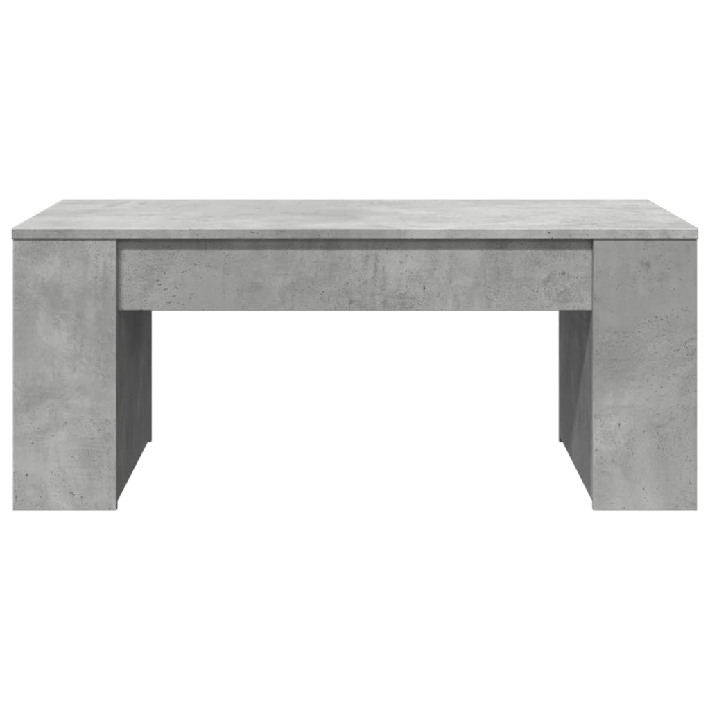 Betonszürke szerelt fa dohányzóasztal 102 x 55 x 42 cm 4