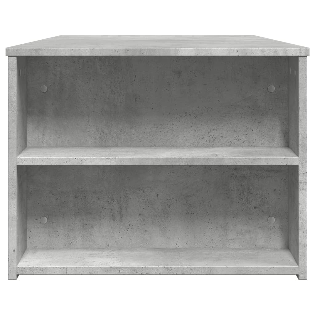 Betonszürke szerelt fa dohányzóasztal 102 x 55 x 42 cm 5