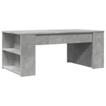 Betonszürke szerelt fa dohányzóasztal 102 x 55 x 42 cm 6