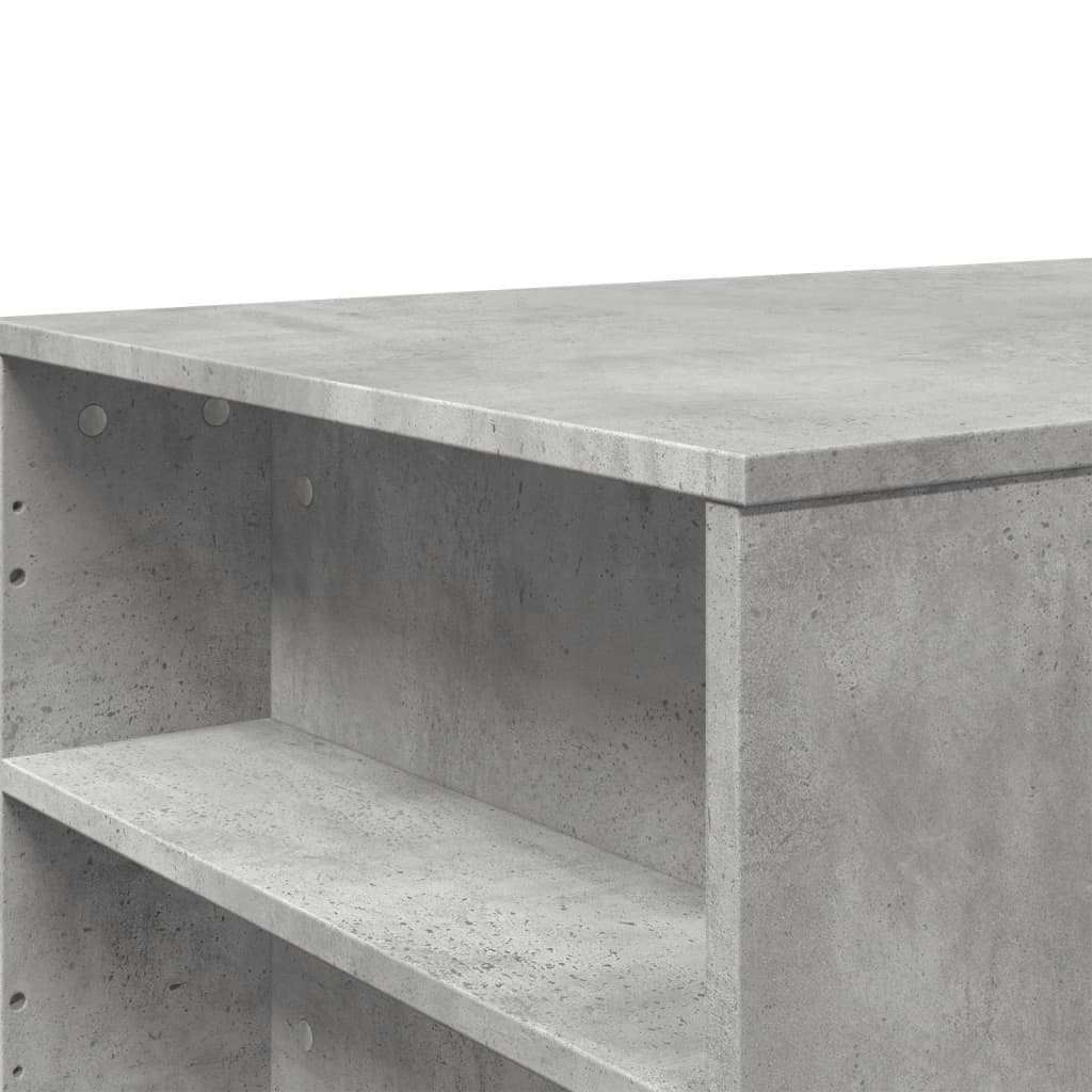 Betonszürke szerelt fa dohányzóasztal 102 x 55 x 42 cm 7