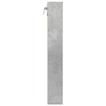 Betonszürke szerelt fa vitrinszekrény 60 x 8,5 x 58 cm 5
