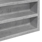 Betonszürke szerelt fa vitrinszekrény 60 x 8,5 x 58 cm 7