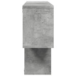 Betonszürke szerelt fa fali polc 100 x 20 x 53 cm 5
