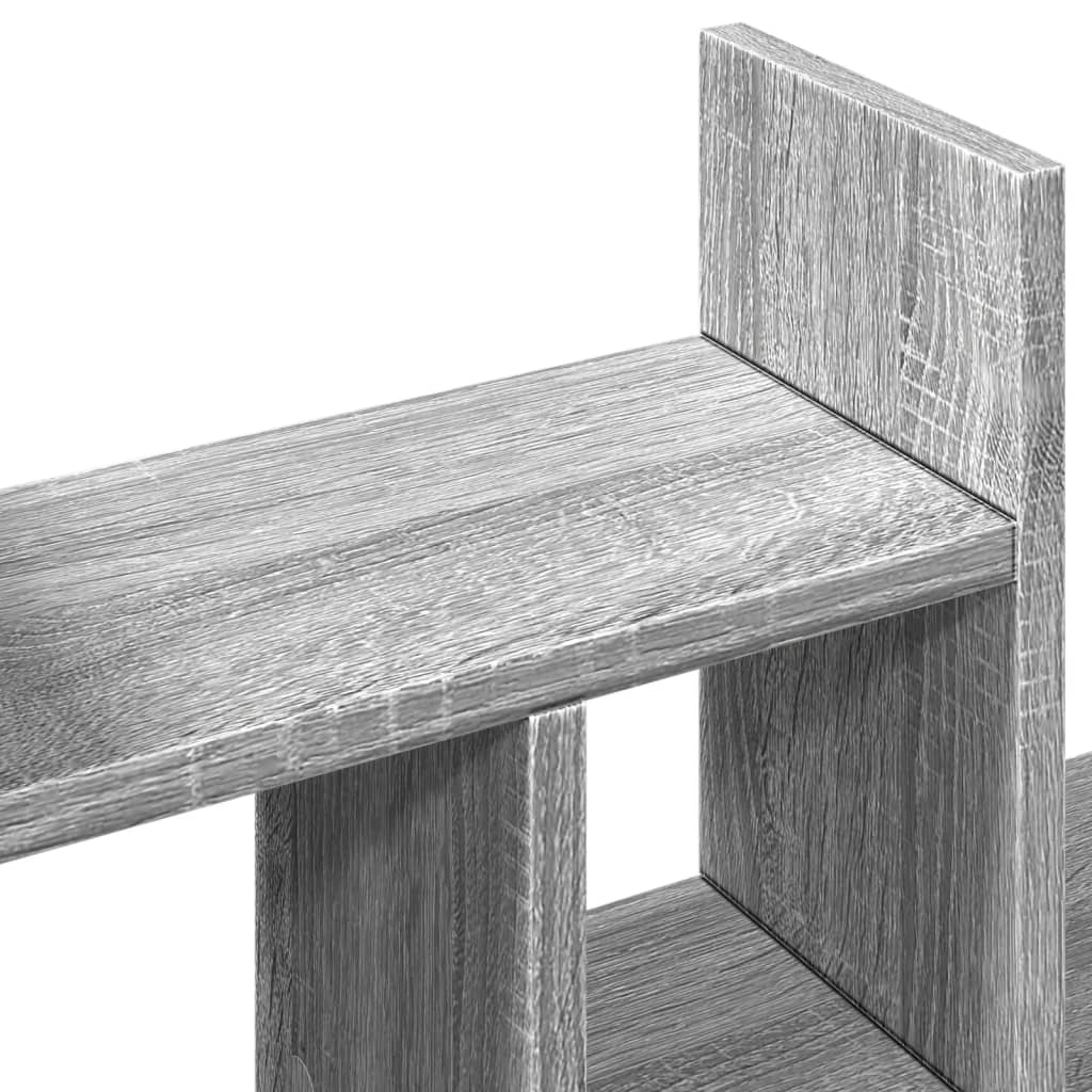 Szürke sonoma szerelt fa asztali szervező 34,5x15,5x35,5 cm 8