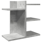 Betonszürke szerelt fa asztali szervező 42 x 21,5 x 42 cm 2
