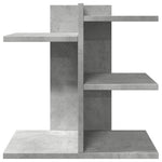 Betonszürke szerelt fa asztali szervező 42 x 21,5 x 42 cm 4