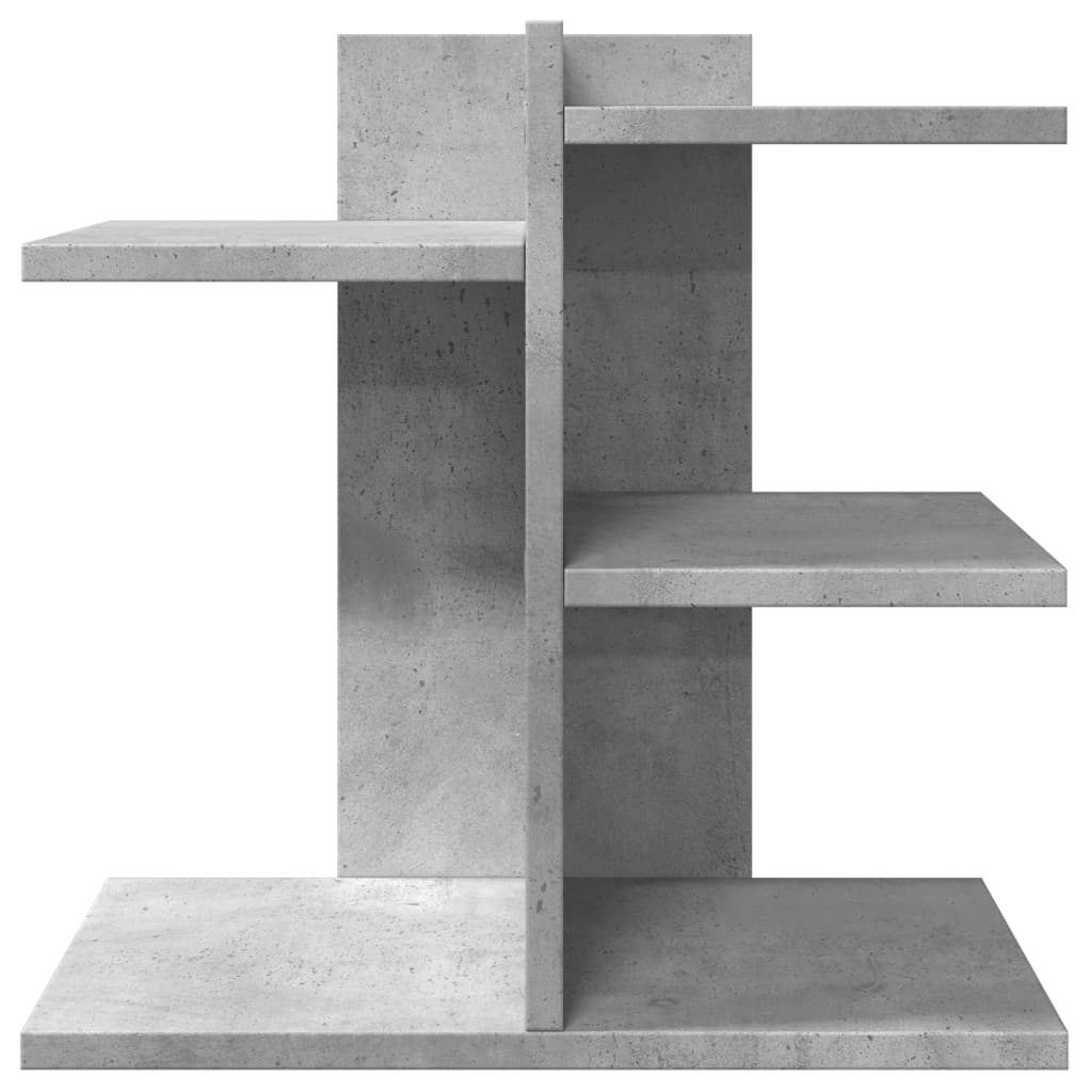 Betonszürke szerelt fa asztali szervező 42 x 21,5 x 42 cm 4