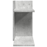 Betonszürke szerelt fa asztali szervező 42 x 21,5 x 42 cm 5