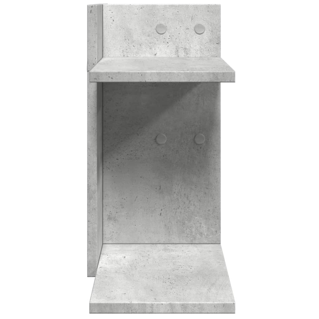 Betonszürke szerelt fa asztali szervező 42 x 21,5 x 42 cm 5