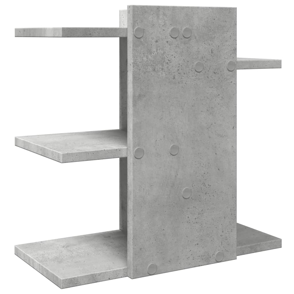 Betonszürke szerelt fa asztali szervező 42 x 21,5 x 42 cm 6