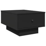 Fekete szerelt fa dohányzóasztal 60 x 45 x 31 cm 6