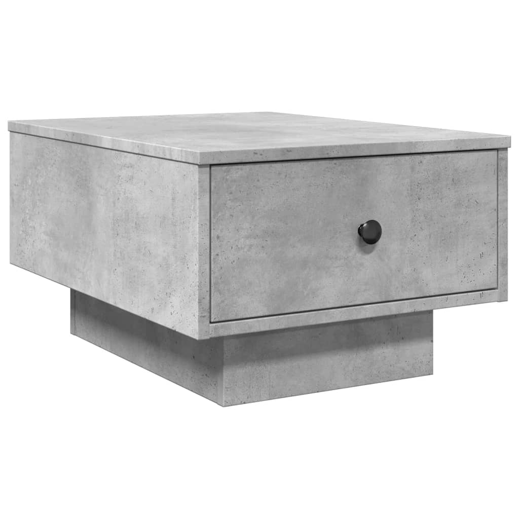 Betonszürke szerelt fa dohányzóasztal 60 x 45 x 31 cm 2