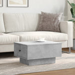 Betonszürke szerelt fa dohányzóasztal 60 x 45 x 31 cm 3
