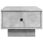 Betonszürke szerelt fa dohányzóasztal 60 x 45 x 31 cm 4