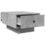 Betonszürke szerelt fa dohányzóasztal 60 x 45 x 31 cm 7