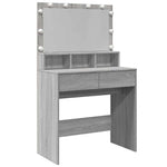 Szürke sonoma színű fésülködőasztal LED-del 80 x 41 x 134,5 cm 2
