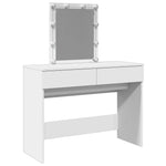 Fehér fésülködőasztal LED-del 100 x 40 x 130 cm 2