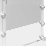 Fehér fésülködőasztal LED-del 100 x 40 x 130 cm 12