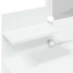 Fehér fésülködőasztal LED-del 100 x 40 x 130 cm 12