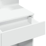 Fehér fésülködőasztal LED-del 100 x 40 x 130 cm 11