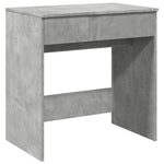 Betonszürke fésülködőasztal tükörrel 73 x 46,5 x 120 cm 2