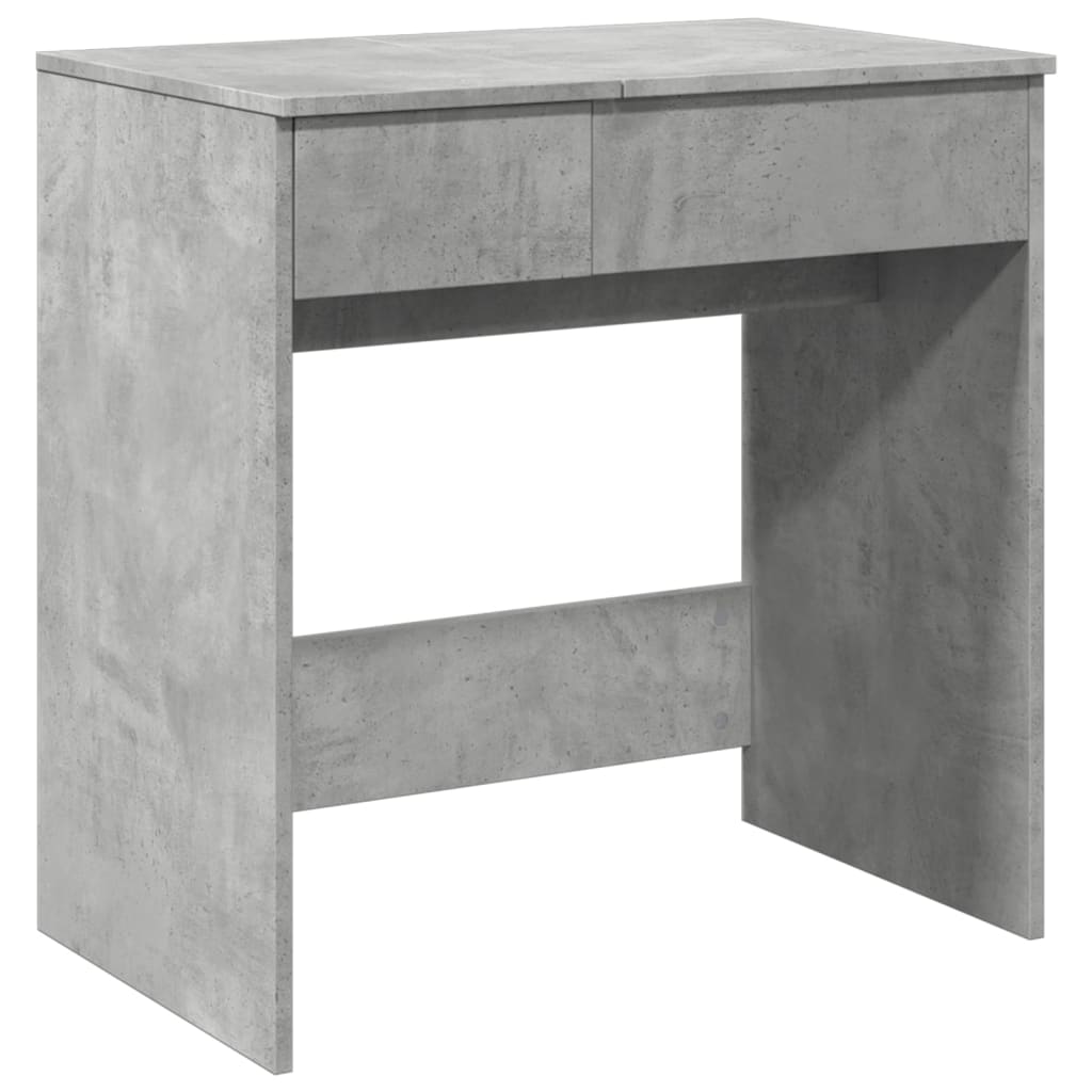 Betonszürke fésülködőasztal tükörrel 73 x 46,5 x 120 cm 2