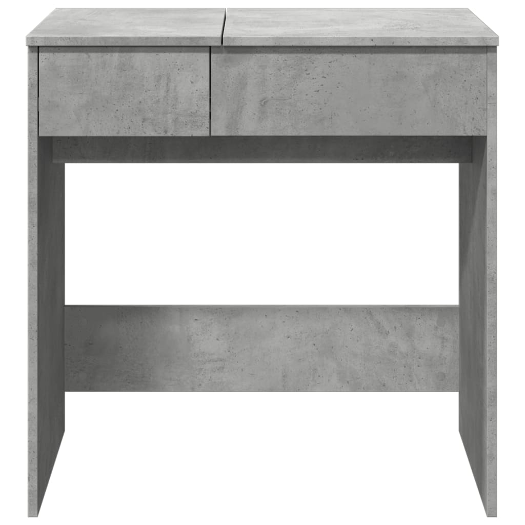 Betonszürke fésülködőasztal tükörrel 73 x 46,5 x 120 cm 5