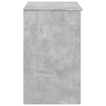 Betonszürke fésülködőasztal tükörrel 73 x 46,5 x 120 cm 6