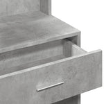 Betonszürke fésülködőasztal szekrénnyel 80 x 35 x 132 cm 10