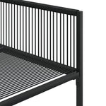 5 részes fekete polyrattan kerti étkezőgarnitúra 7