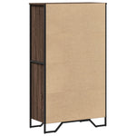 Barna tölgy színű szerelt fa magasszekrény 79,5x35,5x137,5 cm 6