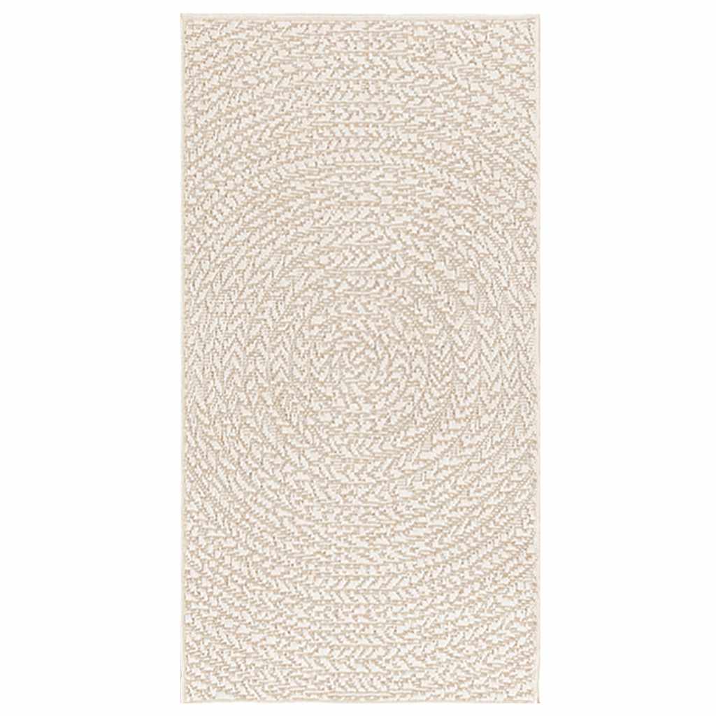 ZIZUR krém juta hatású beltéri és kültéri szőnyeg 60x110cm 3