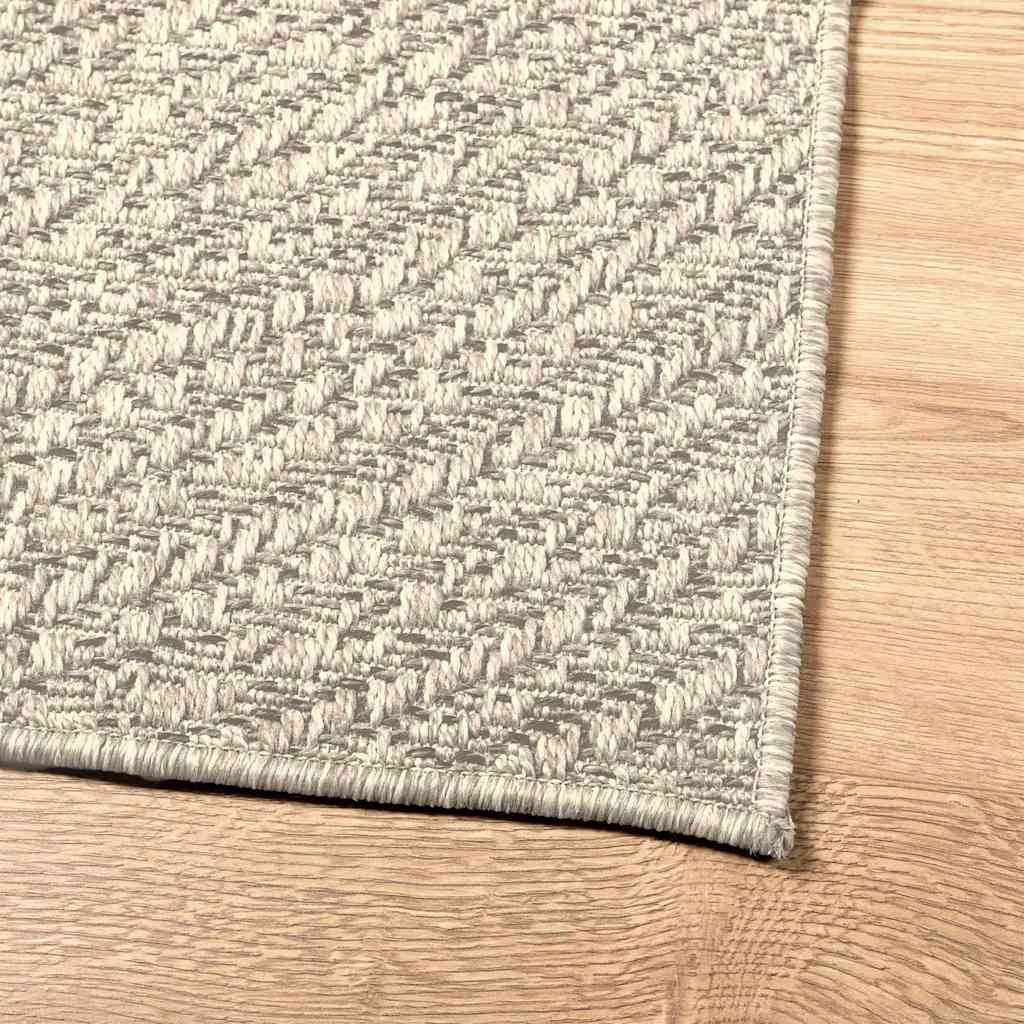 ZIZUR krém juta hatású beltéri és kültéri szőnyeg 80x200 cm 8