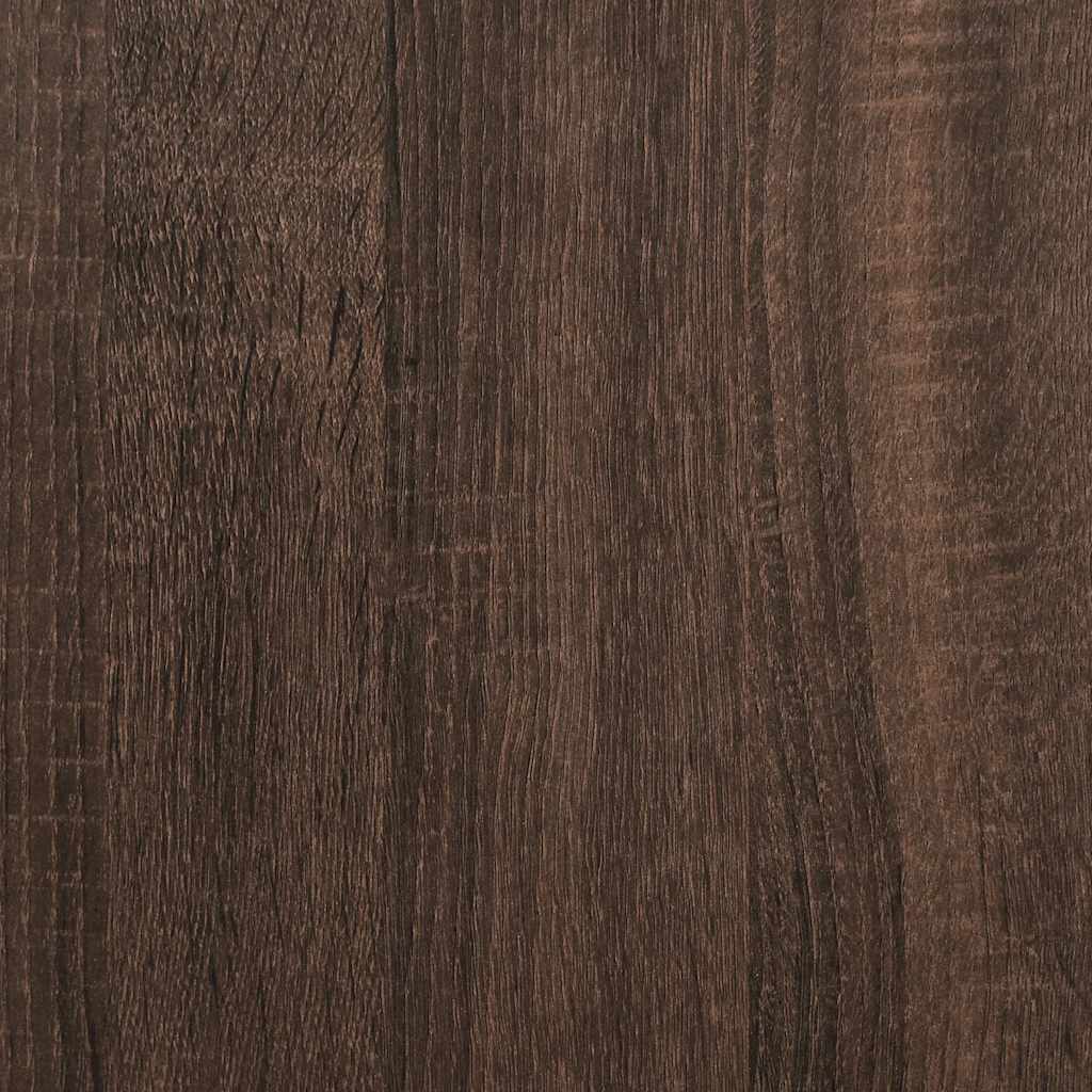 Éjjeliszekrény barna tölgy 40x31x50 cm műfából és fémből 9