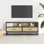 Sonoma tölgy színű szerelt fa és fém TV-szekrény 100x34,5x40 cm 3