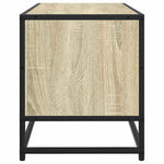 Sonoma tölgy színű szerelt fa és fém TV-szekrény 100x34,5x40 cm 5