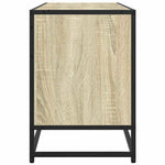 Sonoma tölgy színű szerelt fa és fém TV-szekrény 150x35x41 cm 5