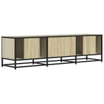 Sonoma tölgy színű szerelt fa és fém TV-szekrény 150x35x41 cm 6