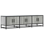Szürke sonoma színű szerelt fa és fém TV-szekrény 150x35x41 cm 2