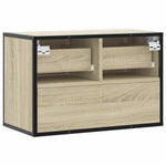 Sonoma tölgy színű szerelt fa és fém TV-szekrény 60x31x39,5 cm 6